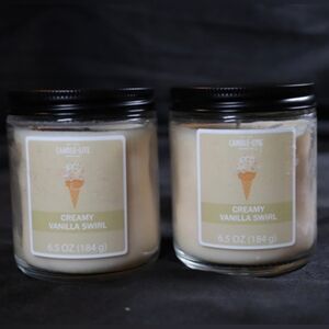 Candle-Lite Creamy Vanilla Swirl Scented Candles 2 Pack, 6.5 oz